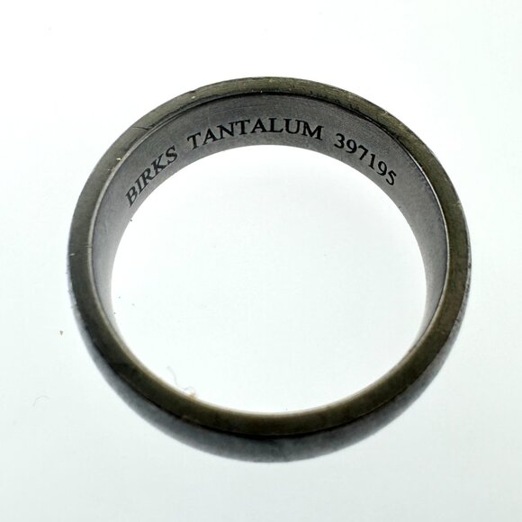 Birks Men's Tantalum Wedding Ring - Comfort Fit - Size 8.5 - Picture 6 of 11